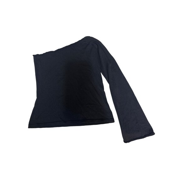 Y2K Wet Seal Black One-Shoulder Top M - Picture 1 of 4